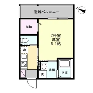 ベイルーム海老名エルデ【2階】の間取り