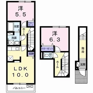 ブライト・アンジュ【2階】の間取り