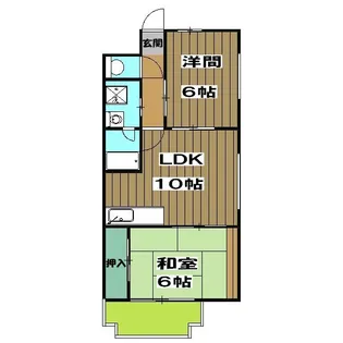 サンフローネ川宗【4階】の間取り