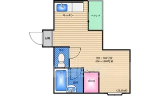 コンフィデンス花園【13階】の間取り