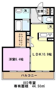 ポルトボヌール【3階】の間取り