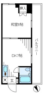 プラムマンション【3階】の間取り
