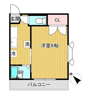 メゾンカルム【2階】の間取り