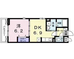 シエル パラッツォ コモレビ【2階】の間取り