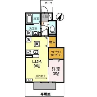 セジュールローズコート【1階】の間取り