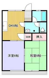 ハイツタワラ B【2階】の間取り