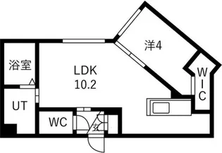 Alivis菊水【2階】の間取り