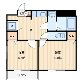 山本ハイツ【3階】の間取り