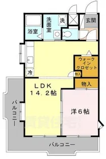 ハイツ東渡辺【3階】の間取り