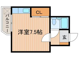 ストーク蛍池【1階】の間取り