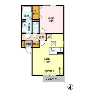 グランドゥール高林 A・B【1階】の間取り