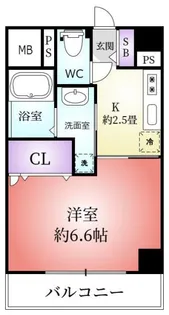 グランフォート常深【4階】の間取り
