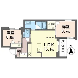 ハレ アネラ【2階】の間取り