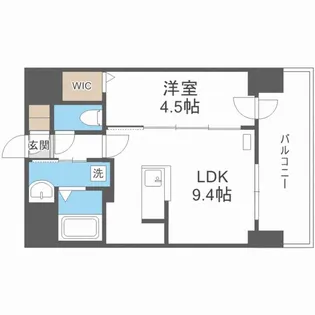 プライマル札幌桑園 旧:サムティ桑園レジデンス【9階】の間取り