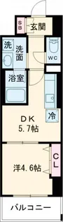 ROOTs Ryogoku-Tokyo【8階】の間取り