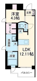 Bee-parQ扇町【3階】の間取り
