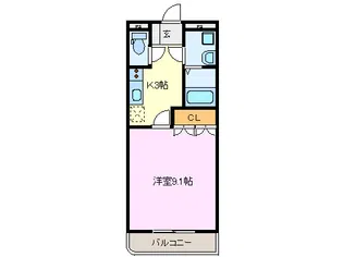 ウオッカ【1階】の間取り