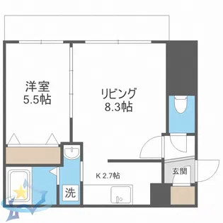 インデックス西町【1階】の間取り