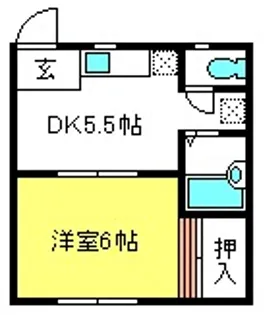 ホワイトコーポ【2階】の間取り