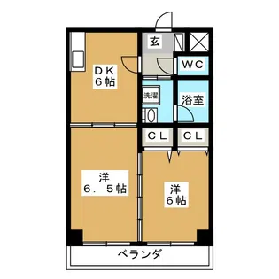 ヴェルドミール清和【5階】の間取り