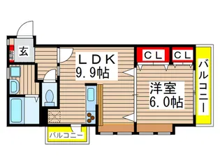 ロッサ2【2階】の間取り