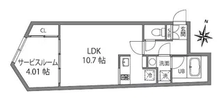 FABRIC中井due Residence【2階】の間取り