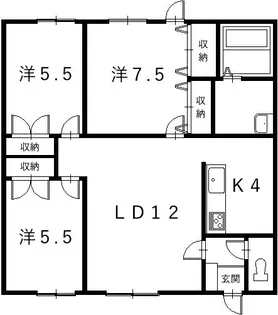 LHはくば【1階】の間取り