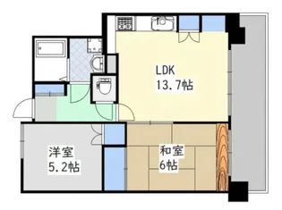 藤和昭和町コープ【8階】の間取り