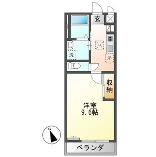 KY キューブ (KY CUBE)【2階】の間取り