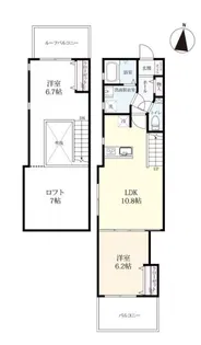 プレミアム白山【2階】の間取り
