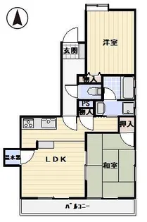 津内参番館【4階】の間取り