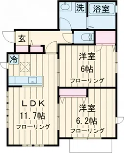 ラ・ネージュ【1階】の間取り