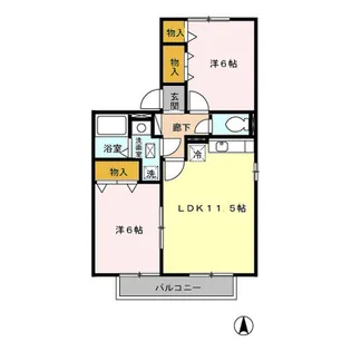 千葉県我孫子市柴崎台4【アパート】の間取り