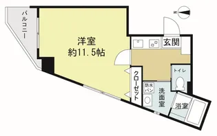 【駅まで10秒】川粧本社ビル【4階】の間取り
