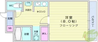 ホットハウス山の寺ヒルズ【2階】の間取り