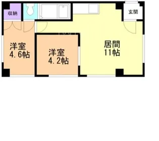 エスポアール美香保【2階】の間取り