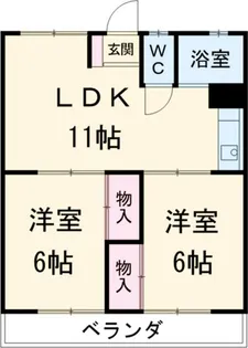 大村マンション【2階】の間取り