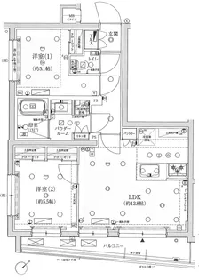 メインステージ成増II【4階】の間取り