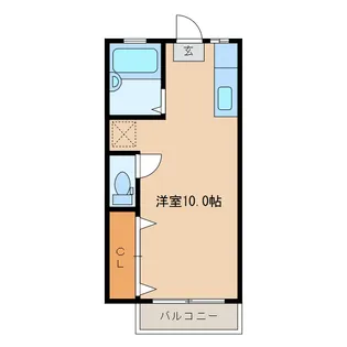 ハイツ高須 B【1階】の間取り