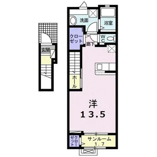 フォレ モンターニュII【2階】の間取り