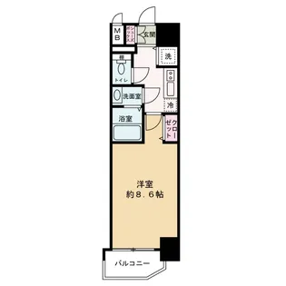 プレサンス本町エクストラ【6階】の間取り