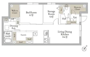 ラ・パンチュール【1階】の間取り