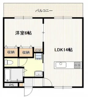 スタンピード八幡【1階】の間取り
