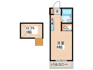 ハイツむとう【2階】の間取り