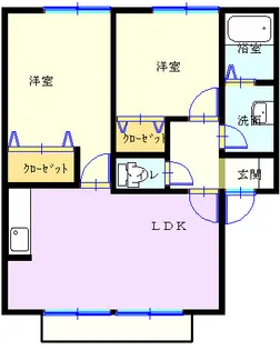 シティハイムOZAWA【2階】の間取り
