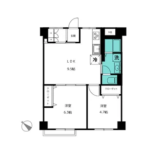 横浜山下町共同ビル【5階】の間取り