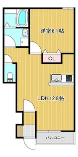 ルピナス平井【1階】の間取り