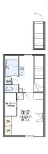 レオパレスコスモ【2階】の間取り
