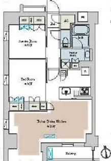 Brillia ist 池尻大橋 ブリリアイスト池尻大橋【6階】の間取り