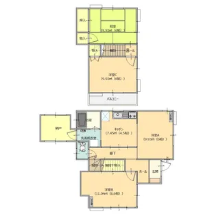 群馬県太田市金山町【一戸建】の間取り